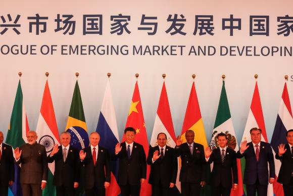 Foto oficial da 9ª Cúpula dos Chefes de Estado e de Governo do Brics realizada em Xiamen (China), em setembro do ano passado
