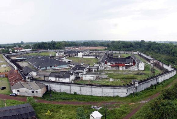 Foto aérea do Complexo Penitenciário de Santa Izabel