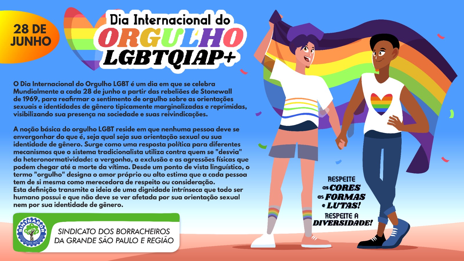 LGBT: Dia Internacional do orgulho LGBTQIAP+