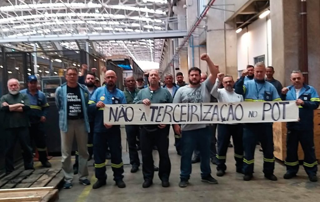 Metrô: sindicato contra a terceirização