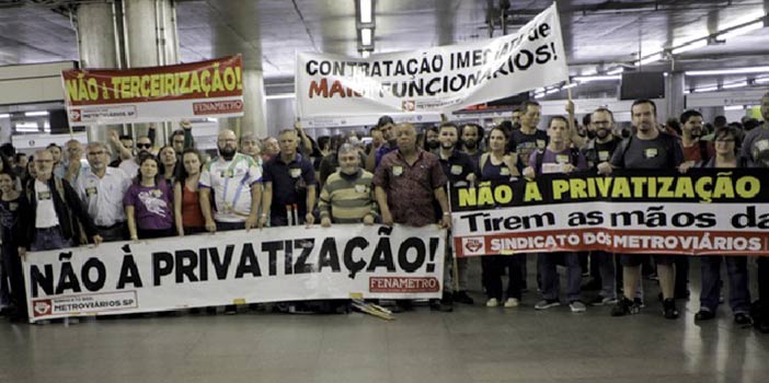 Metroviários de SP ameaçam greve contra terceirização e privatização do Metrô e CPTM. Entenda motivos e impactos da privatização