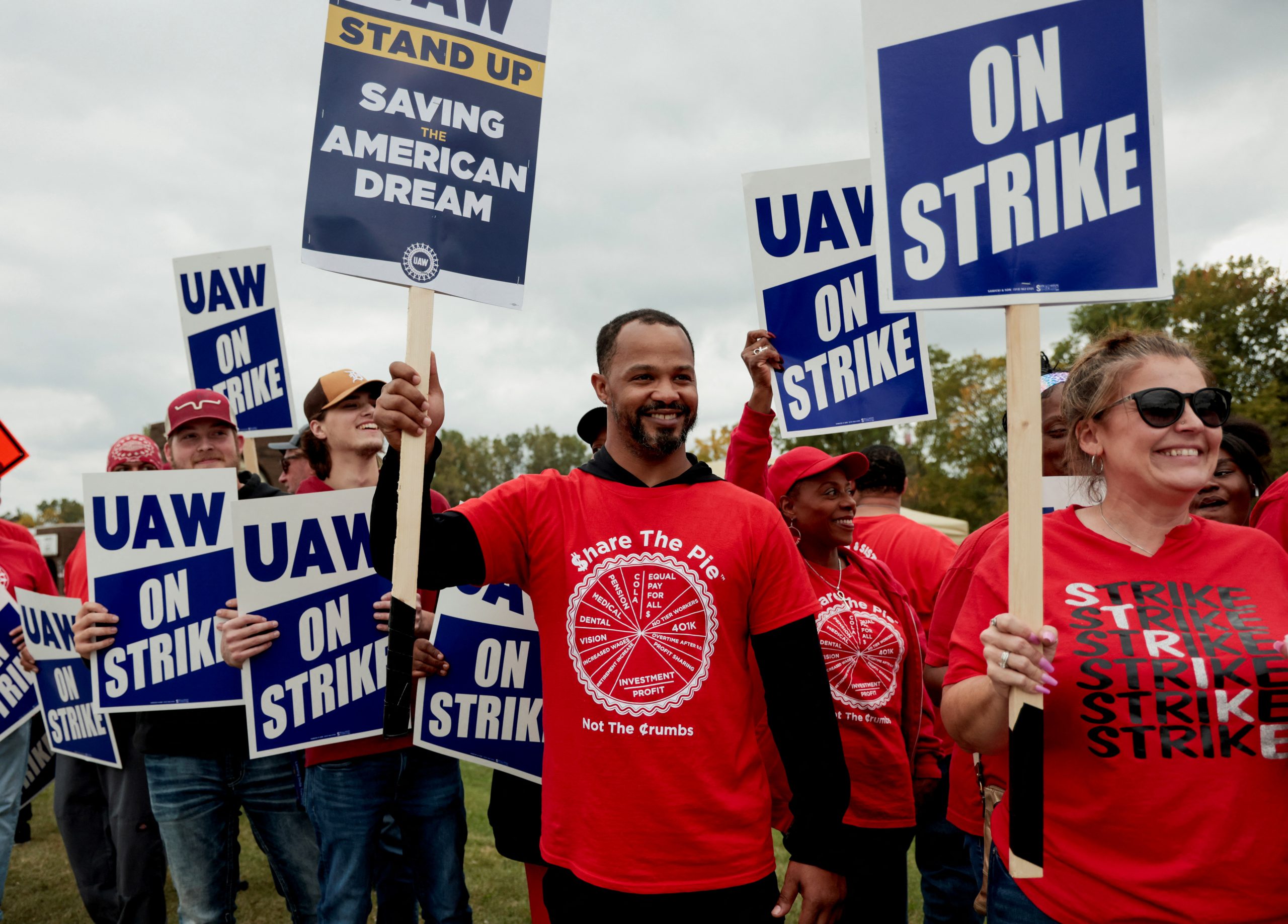 Sindicato e sindicalistas em ação/Foto: UAW