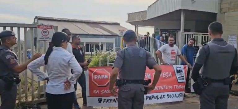 Violência da PM impede greve dos trabalhadores na Malcon, em Americana