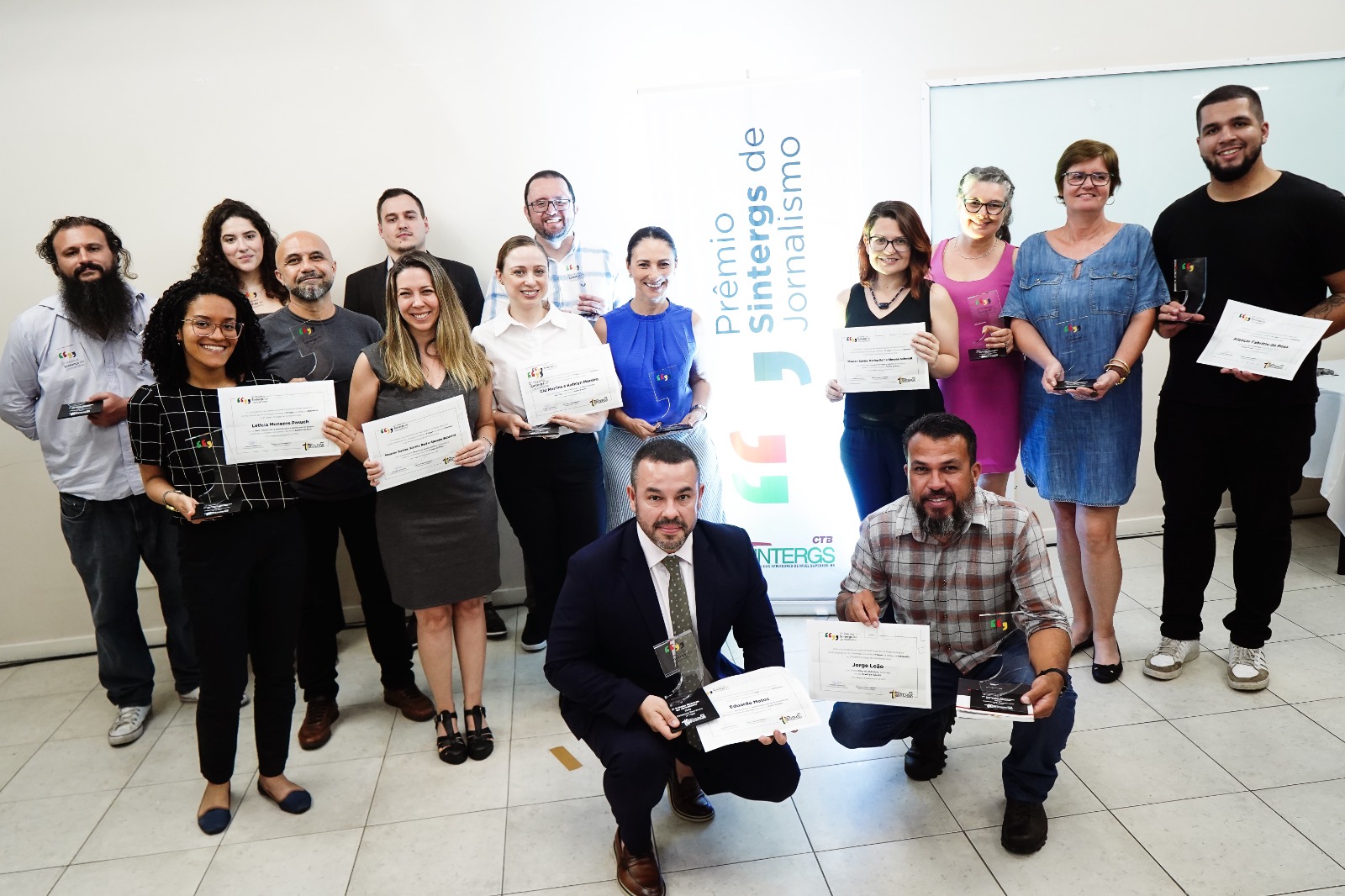 Ganhadores 2º Premio Sintergs de Jornalismo
