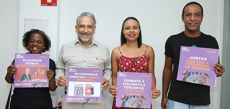 SINTETEL e a FENATTEL participam da campanha mundial contra a violência de gênero