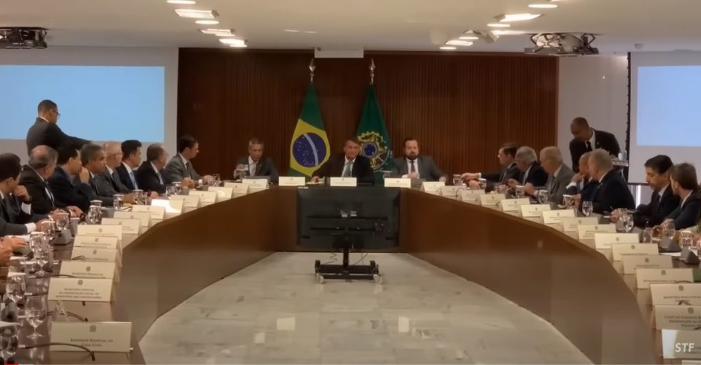 STF divulga vídeo onde Bolsonaro discute golpe com seus ministros/Foto STF