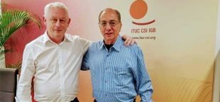 Secretário geral da CSI e Ricardo Patah se reúnem na Bélgica