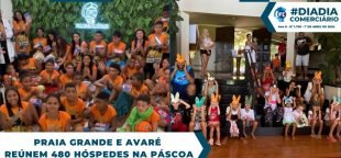 Colônias de férias da Fecomerciários em Praia Grande e Avaré tem feriado de Páscoa agitado
