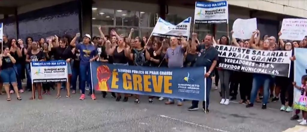 Campanha salarial: greve dos servidores públicos de Praia Grande-SP