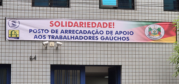 Solidariedade ao povo do RS, em especial aos trabalhadores em Telecom