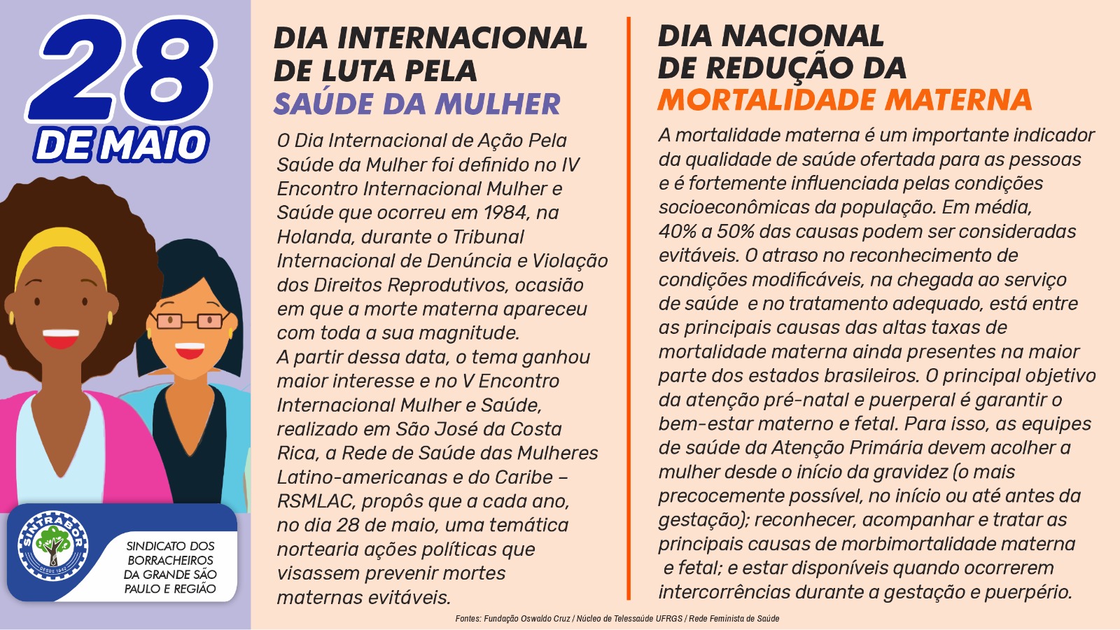 Dia Internacional de Luta pela Saúde da Mulher