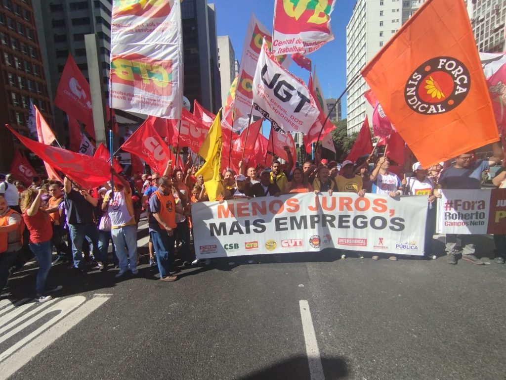 Centrais sindicais vão às ruas contra Juros Altos/Foto: Jaelcio Santana