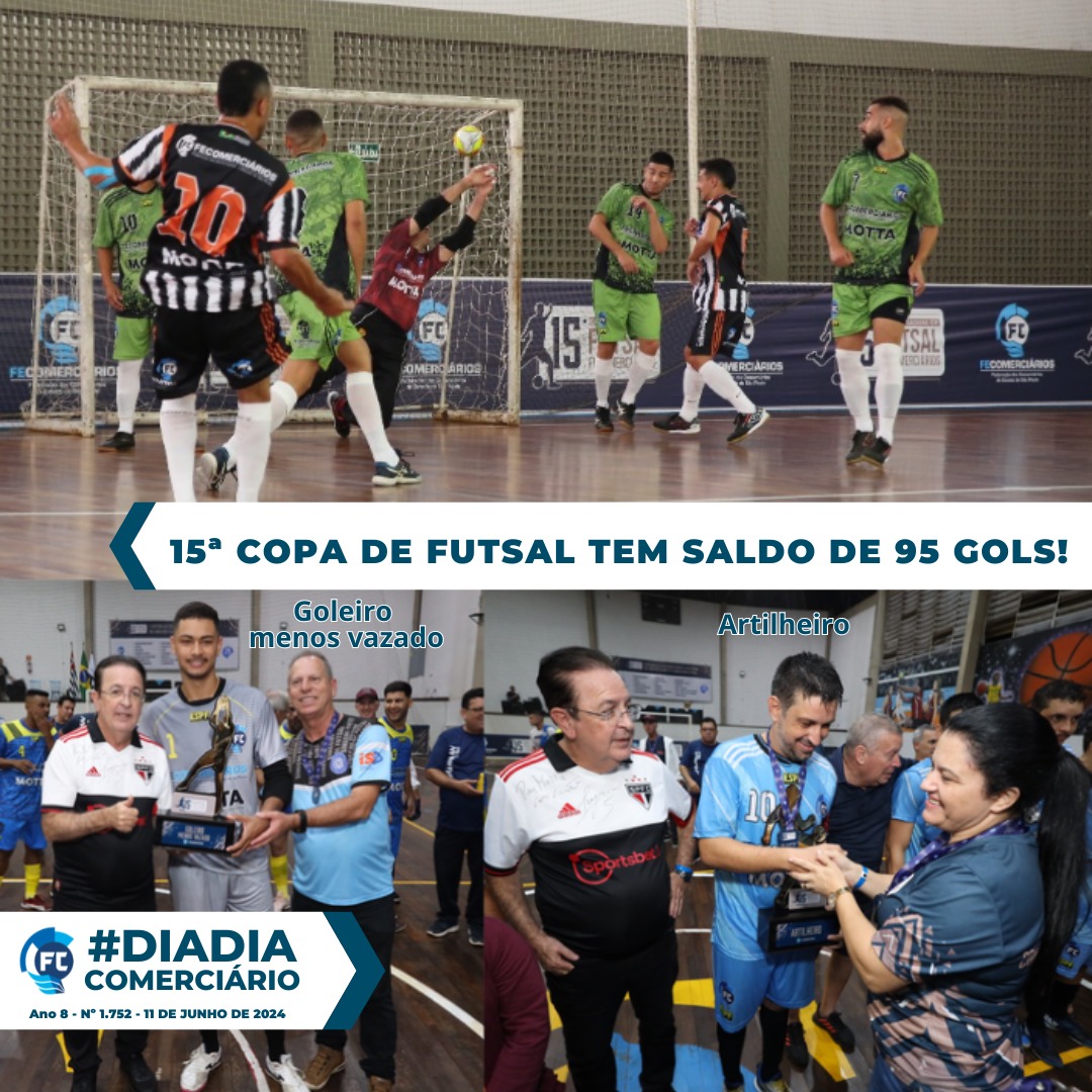 Motta na 15ª Copa de Futsal da Fecomerciários.