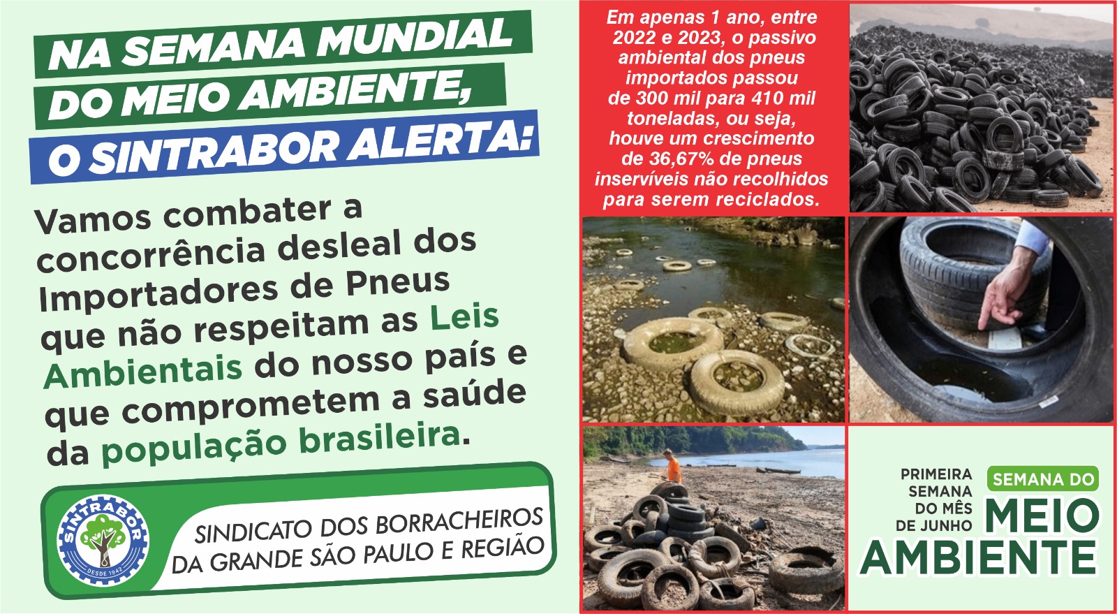 Semana do Meio Ambiente é celebrada no início de junho.