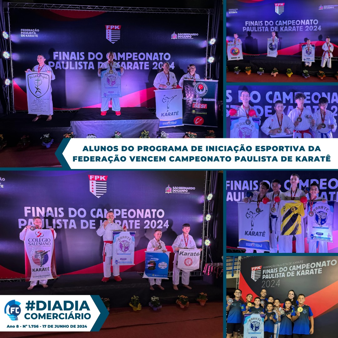 Alunos de programa de iniciação esporiva da Fecomerciários vencem Campeonato Paulista de Karatê