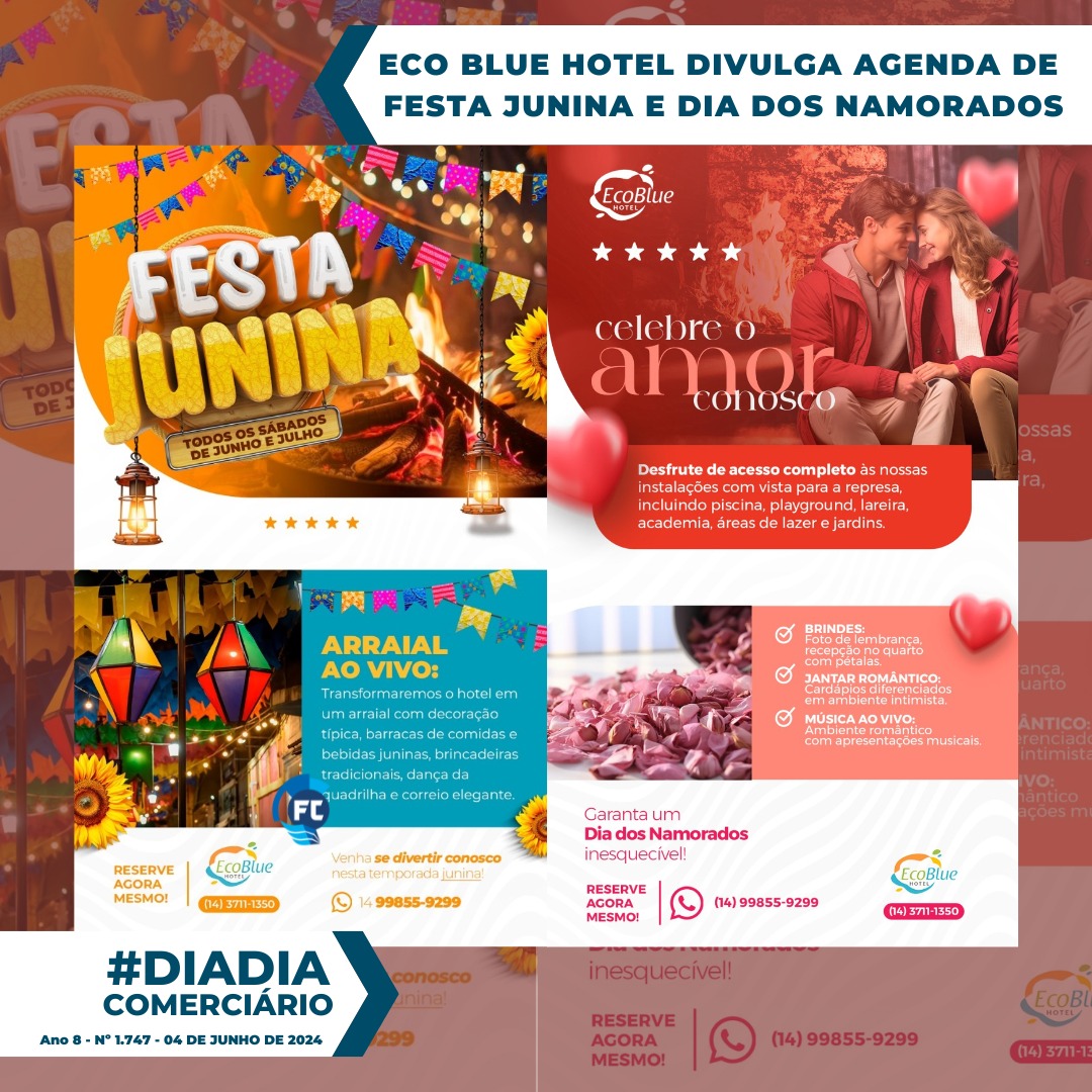 Fecomerciários celebrará dia dos namorados e festa junina.