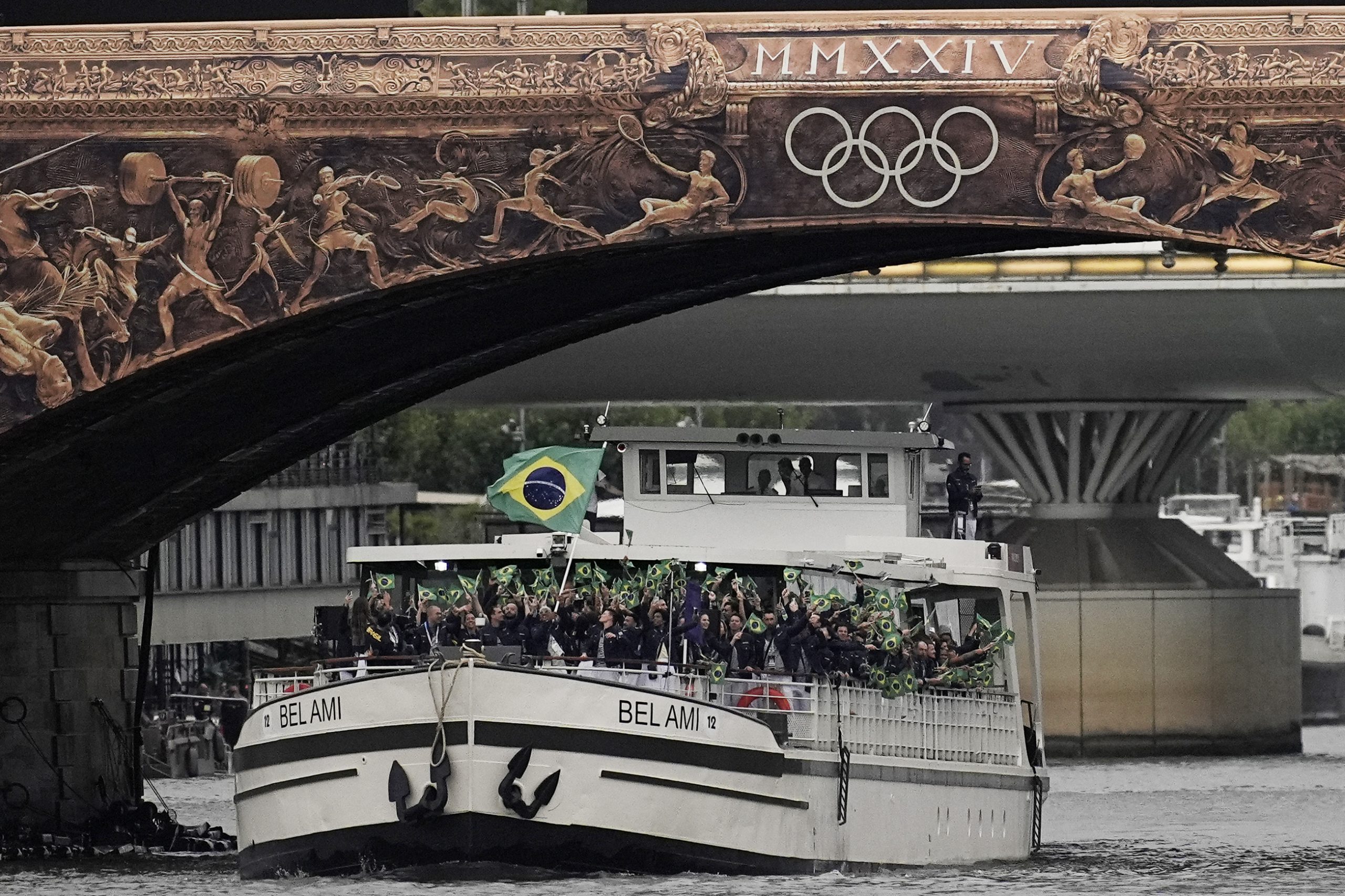 Delegação Brasileira na abertura dos Jogos Olímpicos de Paris/Foto: Alexandre Loureiro/COB