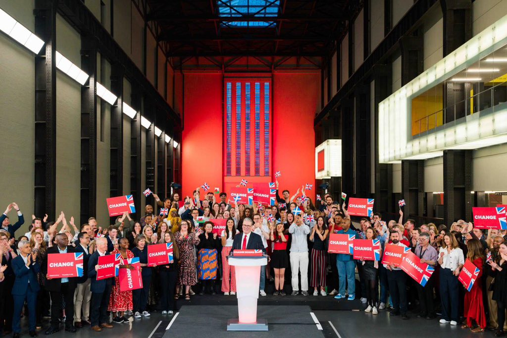 Partido Trabalhista vence eleições no Reino Unido e volta ao poder após 14 anos, e o novo premier inglês Keir Starmer dá coletiva à imprensa/Foto: @Keir_Starmer via Fotos Públicas