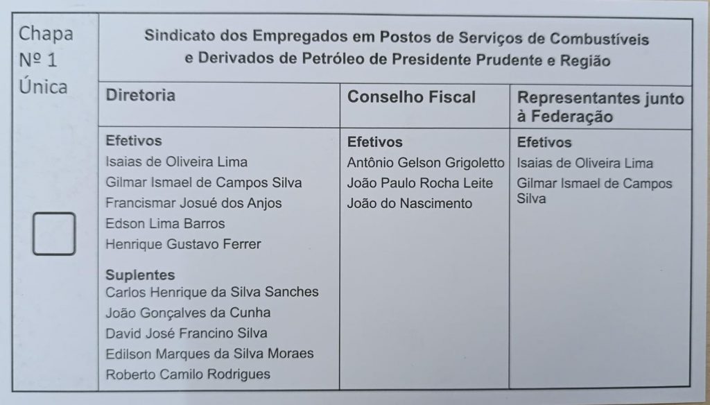 Conheça os integrantes da nova diretoria: