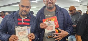 metalúrgicos de Osasco no lançamento do livro dos 60 anos do Sindicato