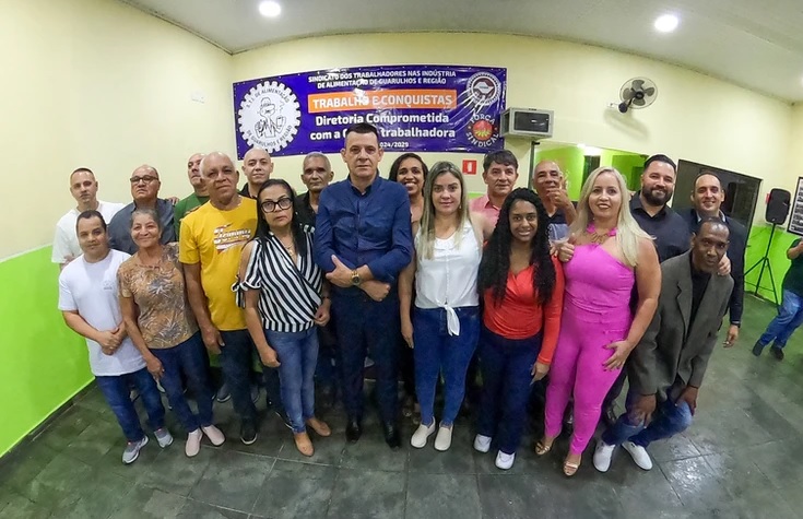 Cerimônia de posse é realizada no STIA Guarulhos "Trabalho e Conquista"