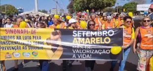 Sindnapi integra manifestação do Setembro Amarelo