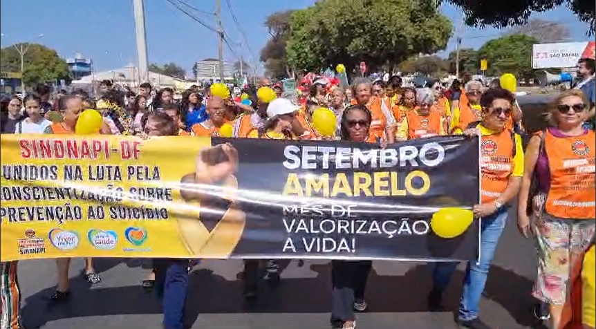 Sindnapi integra manifestação do Setembro Amarelo