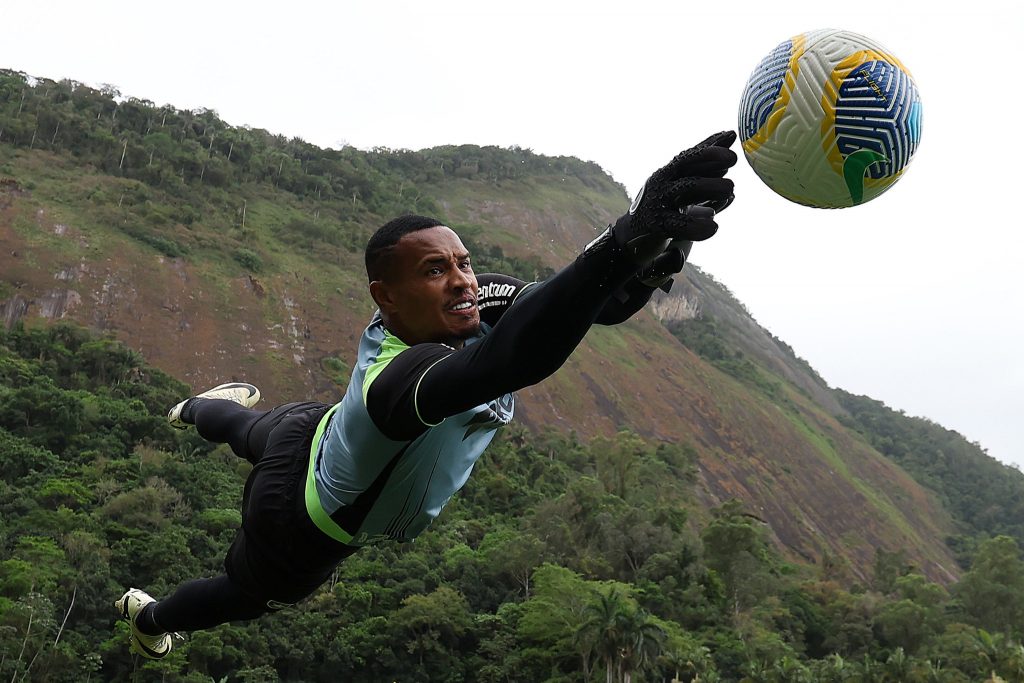 John, goleiro do Botafogo no treino/Foto: Vitor Silva/Fotos Públicas