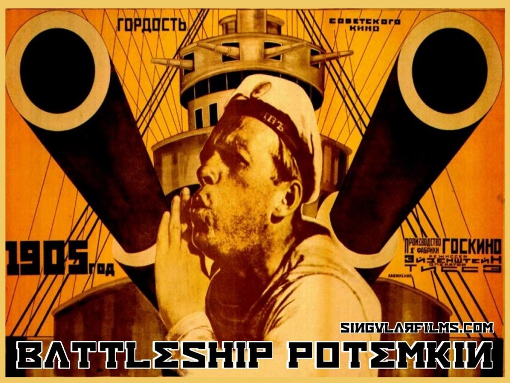 Cartaz de O Encouraçado Potemkin, de Eisenstein