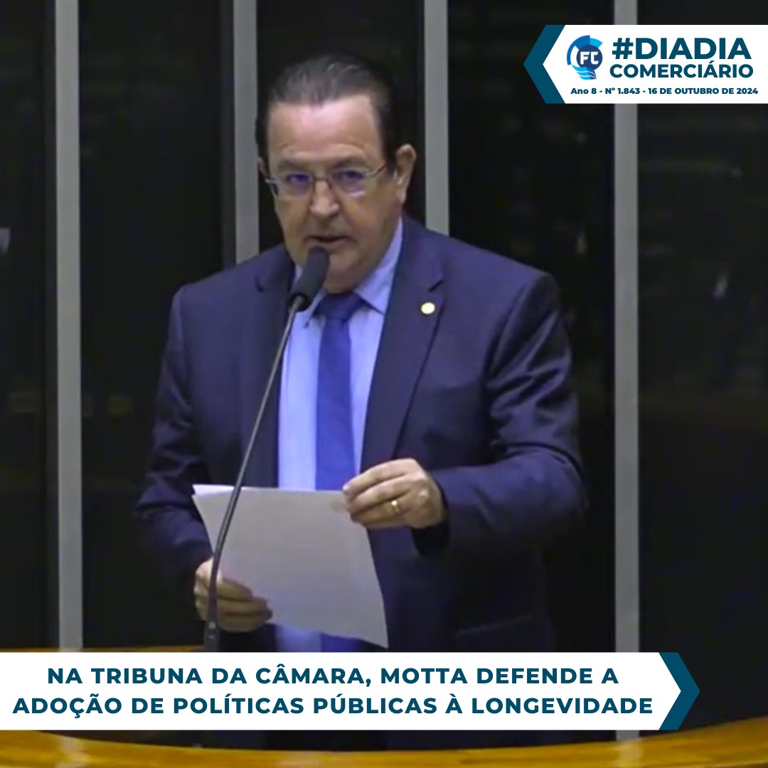 Políticas para longevidade são defendidas com ênfase pelo Deputado Luiz Carlos Motta.