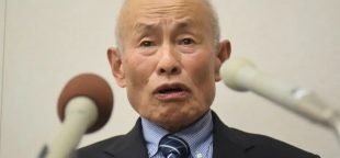 Toshiyuki Mimaki recebe Nobel da Paz em nome da organização. Foto reprodução AFP
