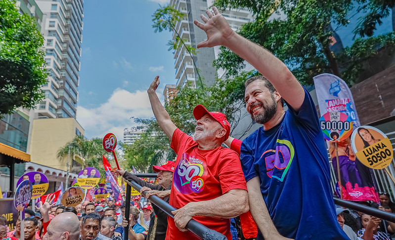 Lula e Boulos na Paulista/Foto: Ricardo Stuckert 