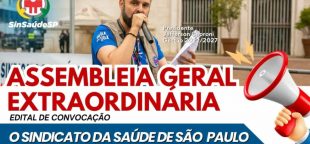 Assembleia Geral Extraordinária SinSaúdeSP