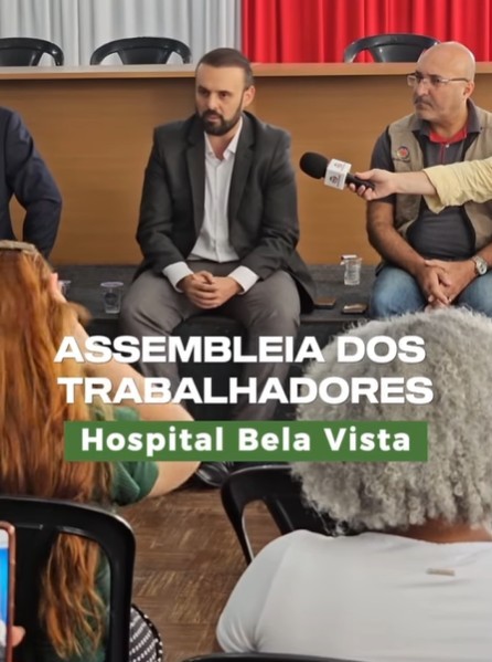 Assembleia SinSaúdeSP sobre Hospital Bela Vista