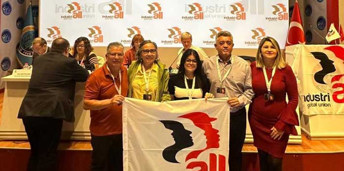 Químicos da Força presentes na reunião do Comitê Executivo da IndustriALL na Turquia