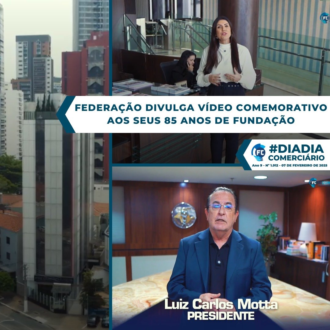 Fecomerciários celebra seus 85 anos em novo vídeo