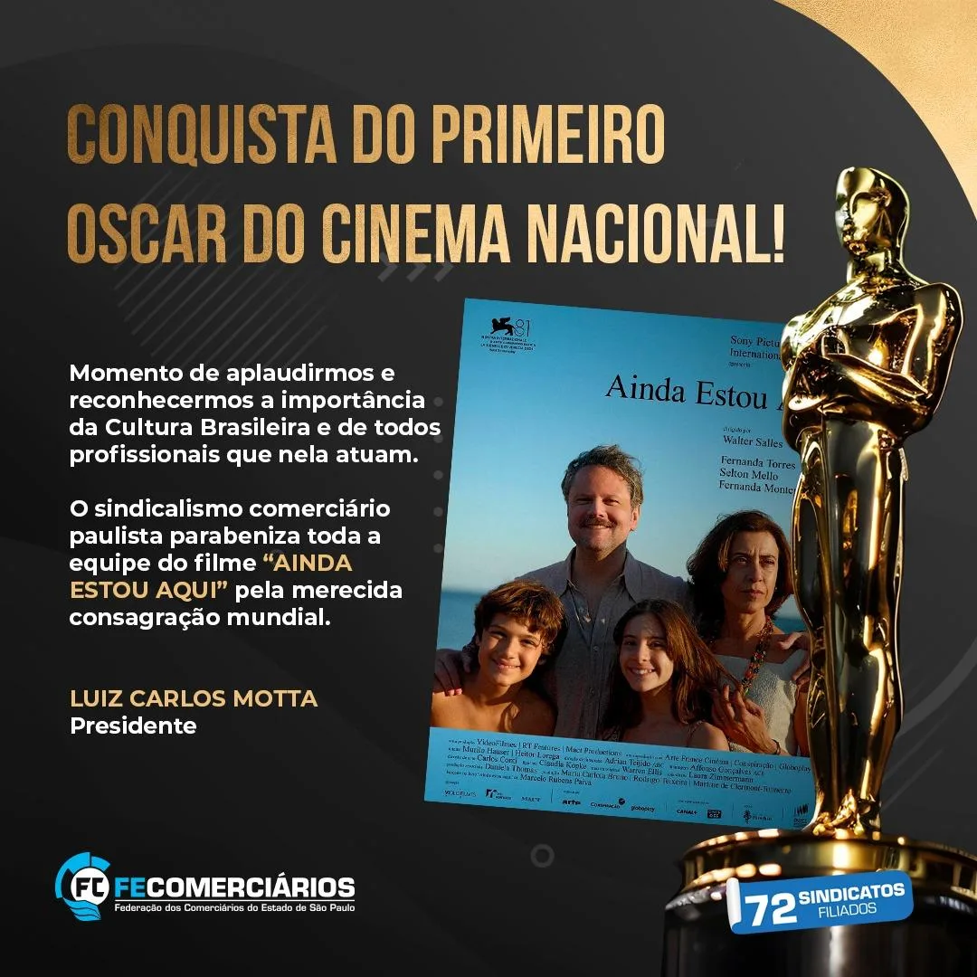 Ainda Estou Aqui ganhou Oscar de Melhor Filme Estrangeiro
