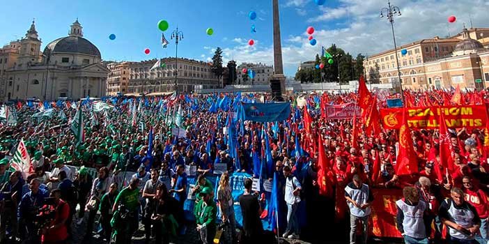 Greve dos metalúrgicos italianos por negociações justas Greve dos metalúrgicos italianos por negociações justas