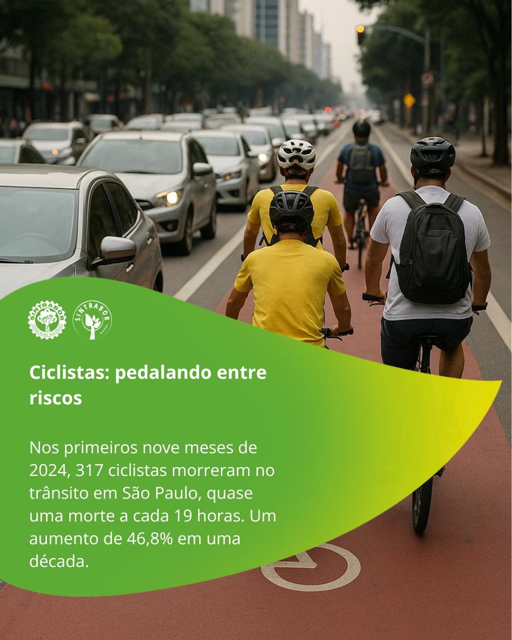 Sintrabor promove a campanha Maio Amarelo