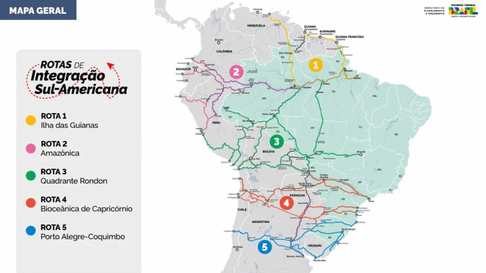As rotas econômicas de integração As rotas econômicas de integração