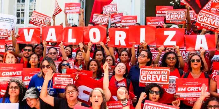 Educadores apoiam a greve dos professores municipais do Recife
