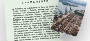 Sindicato chama Mobilização em Defesa dos Trabalhadores Portuários