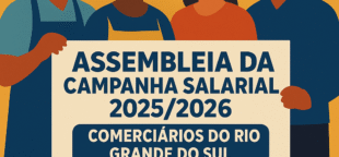 A assembleia da campanha salarial Sindec acontecerá em 28 de agosto.