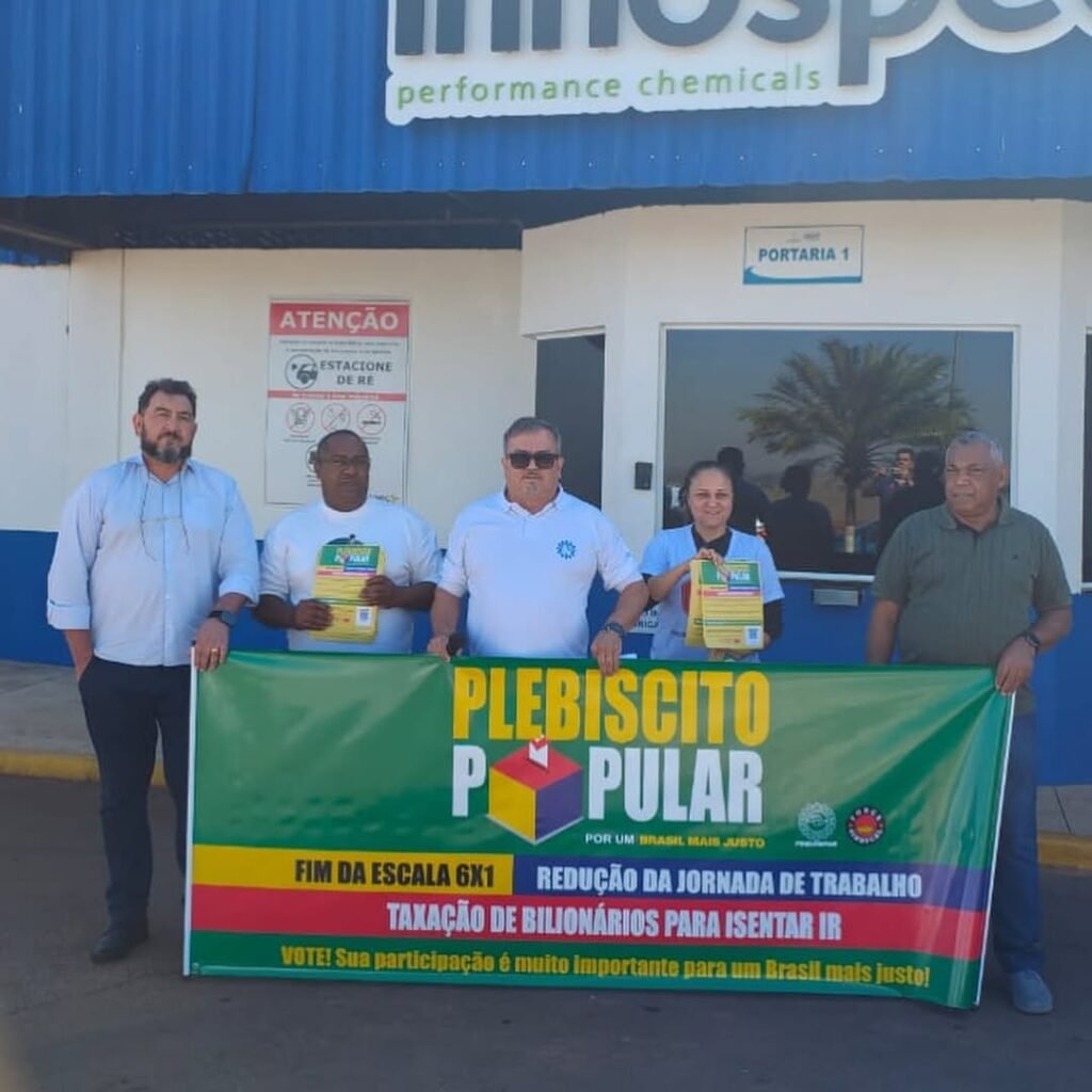 Trabalhadores do setor químico estão se unindo para o Plebiscito Popular. Conheça as ações em prol da mobilização. Trabalhadores do setor químico estão se unindo para o Plebiscito Popular. Conheça as ações em prol da mobilização.