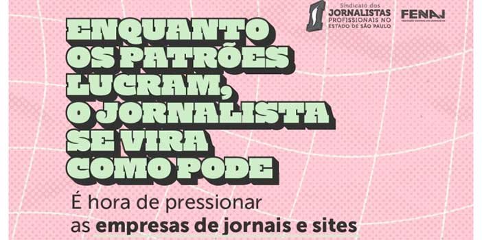 Jornalistas realizam mobilização por reajuste e valorização profissional