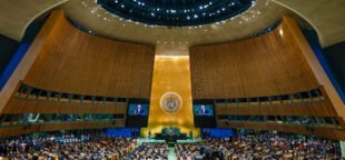 Presidente Luiz Inácio Lula da Silva faz discurso na abertura do Debate Geral da 80.ª Sessão Ordinária da Assembleia Geral das Nações Unidas. Sede da Assembleia Geral das Nações Unidas, Nova York (EUA). Foto: Ricardo Stuckert / PR