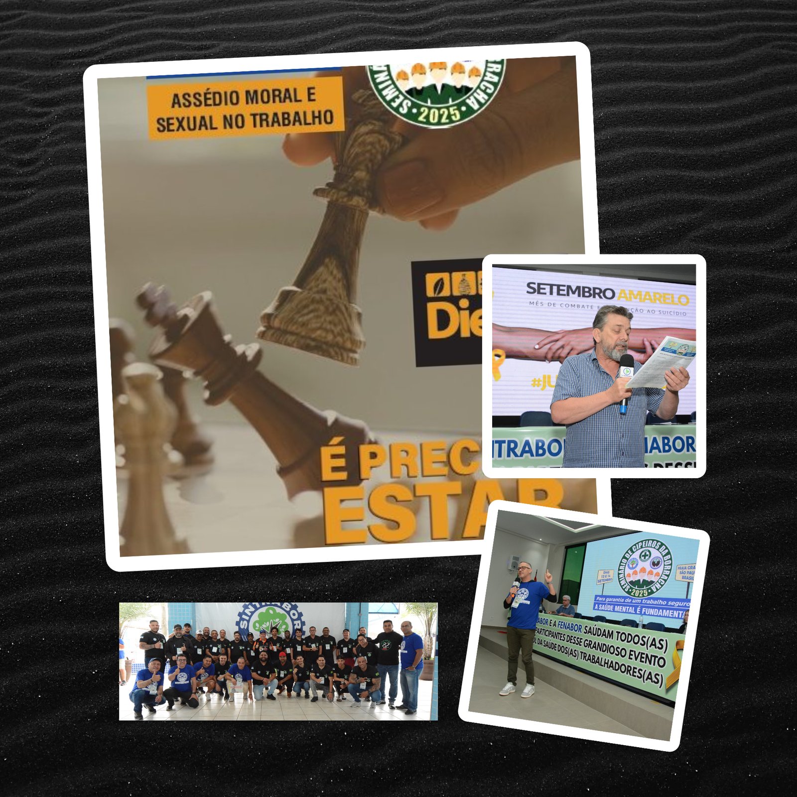 A cartilha sobre assédio no trabalho foi lançada no Seminário de Cipeiros do Sintrabor A cartilha sobre assédio no trabalho foi lançada no Seminário de Cipeiros do Sintrabor