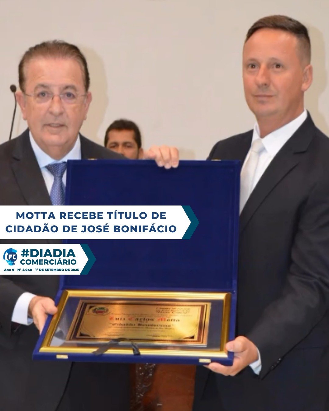 Luiz Carlos Motta foi agraciado com o Título de Cidadão de José Bonifácio. Descubra os detalhes desta importante conquista. Luiz Carlos Motta foi agraciado com o Título de Cidadão de José Bonifácio. Descubra os detalhes desta importante conquista.