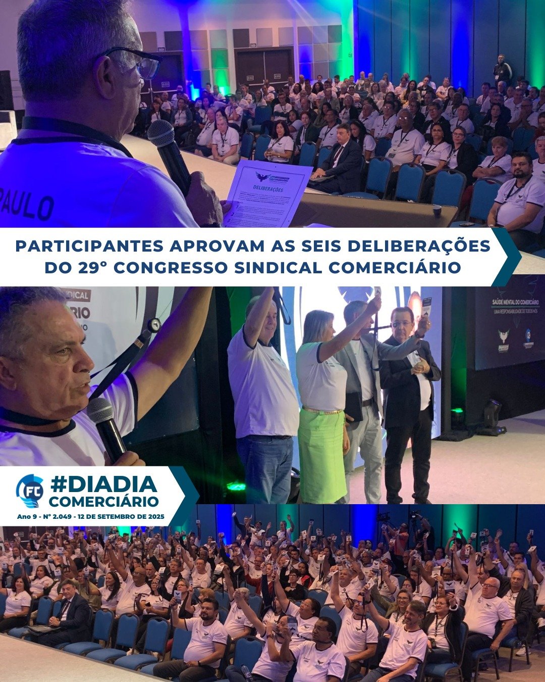 O 29º Congresso Sindical Comerciário discute a saúde mental e as condições de trabalho dos comerciários de São Paulo. O 29º Congresso Sindical Comerciário discute a saúde mental e as condições de trabalho dos comerciários de São Paulo.