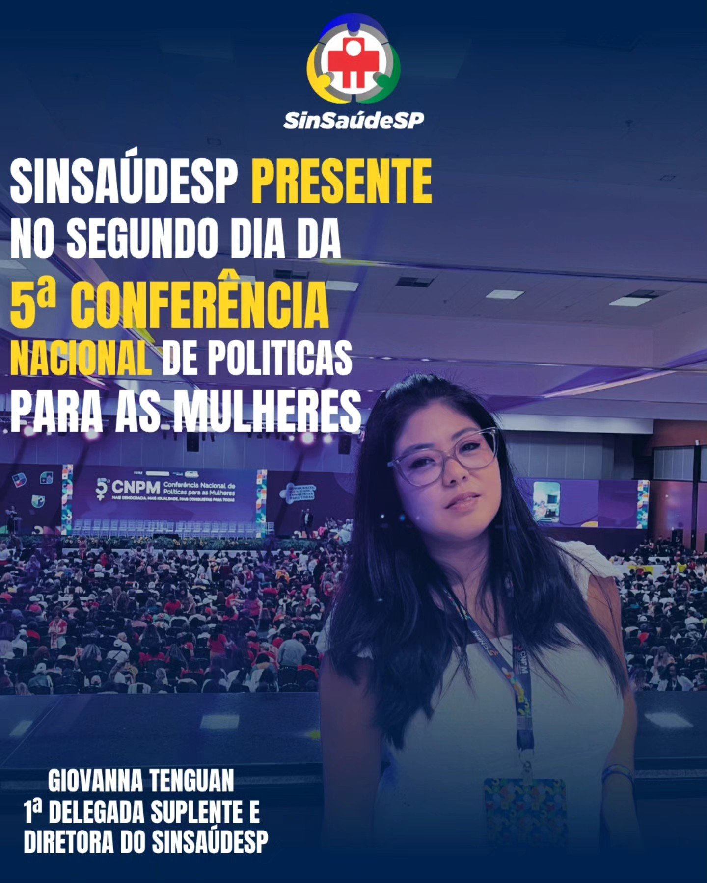 Giovanna Tenguan na 5ª Conferência de Políticas para Mulheres Giovanna Tenguan na 5ª Conferência de Políticas para Mulheres